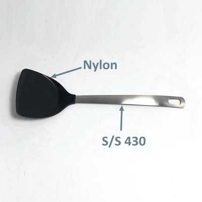 Non-Stick 7PCS Nylon keukengereedschap met roestvrijstalen handvat