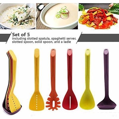 5-stuk Compact Nesting Kitchen Utilities Set SS Keukengereedschap voor moeiteloos koken