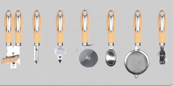 Houten huishoudelijk gereedschap Keuken Gadget Set Home Keuken Accessoires voor groenten en fruit