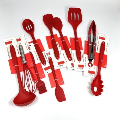 Non Stick Silicone Kook Set Kleur Keukengereedschap Set voor ISO9001 gecertificeerde keuken