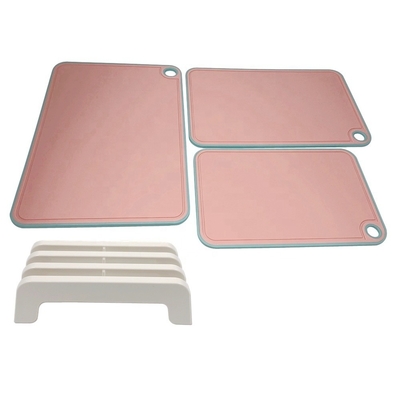 Aanpasbaar multifunctioneel keukenplaatje Plastic Index Anti-slip PP snijblok snijplank met stand