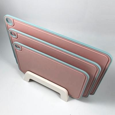 Logo Geprinte PP plastic keuken hakplaat met sapgroef en niet-slip design