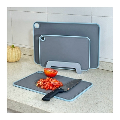 Logo Geprinte PP plastic keuken hakplaat met sapgroef en niet-slip design