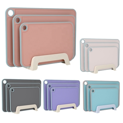 Logo Geprinte PP plastic keuken hakplaat met sapgroef en niet-slip design