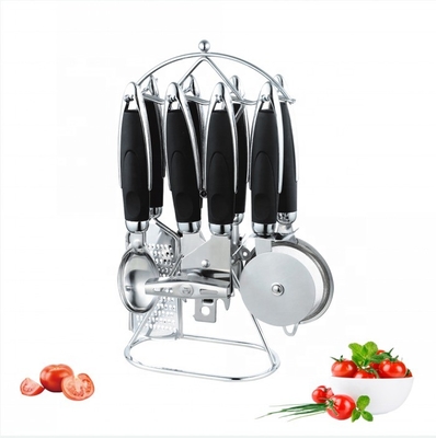 Home Keuken ABS Handle Roestvrij staal 430 Houten Gereedschapset Keukenartikelen Gadget Set
