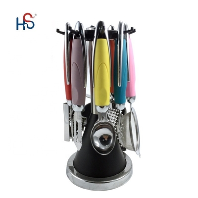 Home Keuken ABS Handle Roestvrij staal 430 Houten Gereedschapset Keukenartikelen Gadget Set