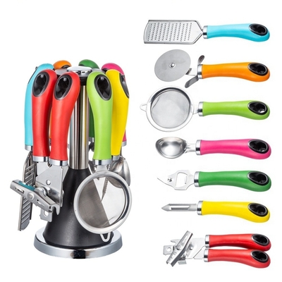 Gepersonaliseerd logo Keuken gadgets Set met roestvrijstalen gereedschappen Koninklijke keukens Kookgerei