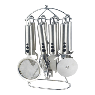 Keukenapparatuur met zijdeprinterlogo 201/410 Kookgereedschap van roestvrij staal