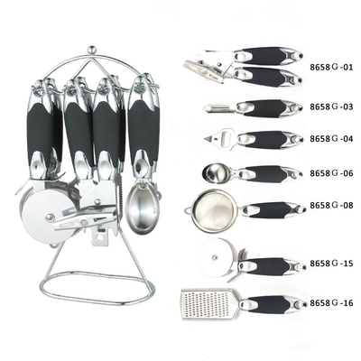 Milieuvriendelijke keuken accessoires 7-stuk durable plastic set voor functionele koken