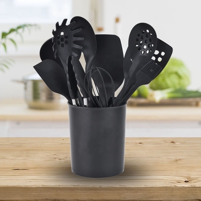 Silikonen keukenartikelen Cocina set 12 stukken Kookgereedschap met houten handvaten Uitrusting