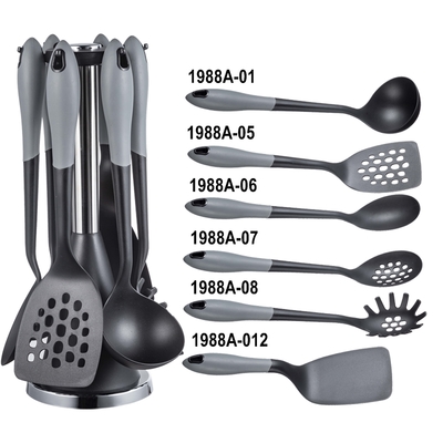 6 stukken warmtebestendige keukengereedschapsset Niet-klevend Nylon 66 voor moeiteloos koken