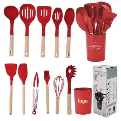 9/10/11/12pcs Warmtebestendige BPA-vrije siliconen keukengereedschappen Spatula Set ENIGE kleur