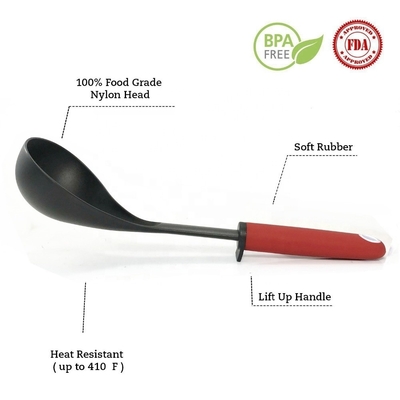 PA66 Plastic Multifunctional 6 Piece Food Grade Kookgereedschap voor serveren en koken