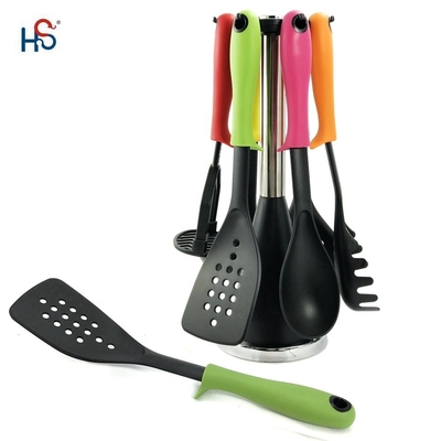 Eco-vriendelijke vaste lepel Voedsel Turner Spatula Slotted Lepel Whisk Acacia Silicium Kookgerei