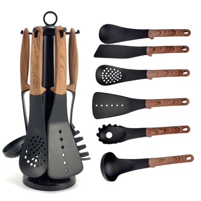 7pcs Keukengereedschap Set Hittebestendige siliconen kookgereedschap voor niet-stick koken