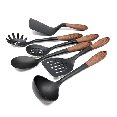 Kookgereedschap dat niet kleft Set van 6 met hittebestendig spatul/ladle/slotted turner