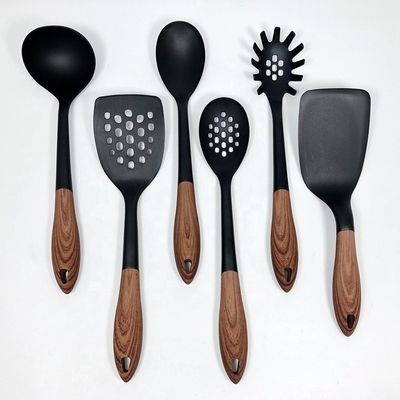 Kookgereedschap dat niet kleft Set van 6 met hittebestendig spatul/ladle/slotted turner