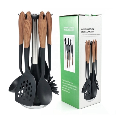 Kookgereedschap dat niet kleft Set van 6 met hittebestendig spatul/ladle/slotted turner