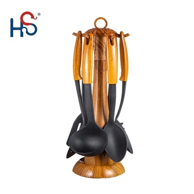 Houten handvat Keukengerei Set Kookgereedschap Set Keukengerei Houten kleur