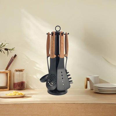Keuken accessoires Kookgerei Niet-giftig Op maat gemaakt met zwarte ABS handgrepen