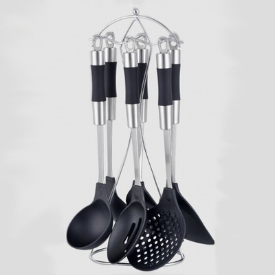 Plastic Lepel Spatula Vork Ladle Tong Turner Kookgerei Set met aangepast logo